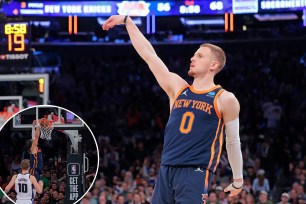 Jalen Brunson, Donte DiVincenzo and the Knicks snapped a three-game losing streak with their win against the Kings on Thursday.