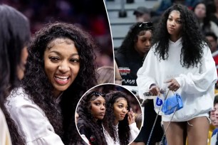 Former LSU forward Angel Reese and Tigers forward Amani Bartlett got the VIP treatment while sitting court side at the New Orleans Pelicans-Orlando Magic game on Wednesday.