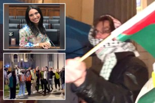 Sahar Tartak, a Jewish Yale student reporting on an anti-Israeli protest that broke out at the Ivy-league university Saturday night, was stabbed in the eye with a Palestinian flag.