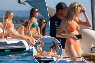 Brittany Mahomes enjoyed a bikini clad girls' day in Mexico on Sunday. 