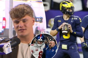 Former Michigan quarterback J.J. McCarthy said he has "somewhat of an idea" of where he'll land in 2024 NFL Draft on Thursday after his recent visit with the Giants went very well. 