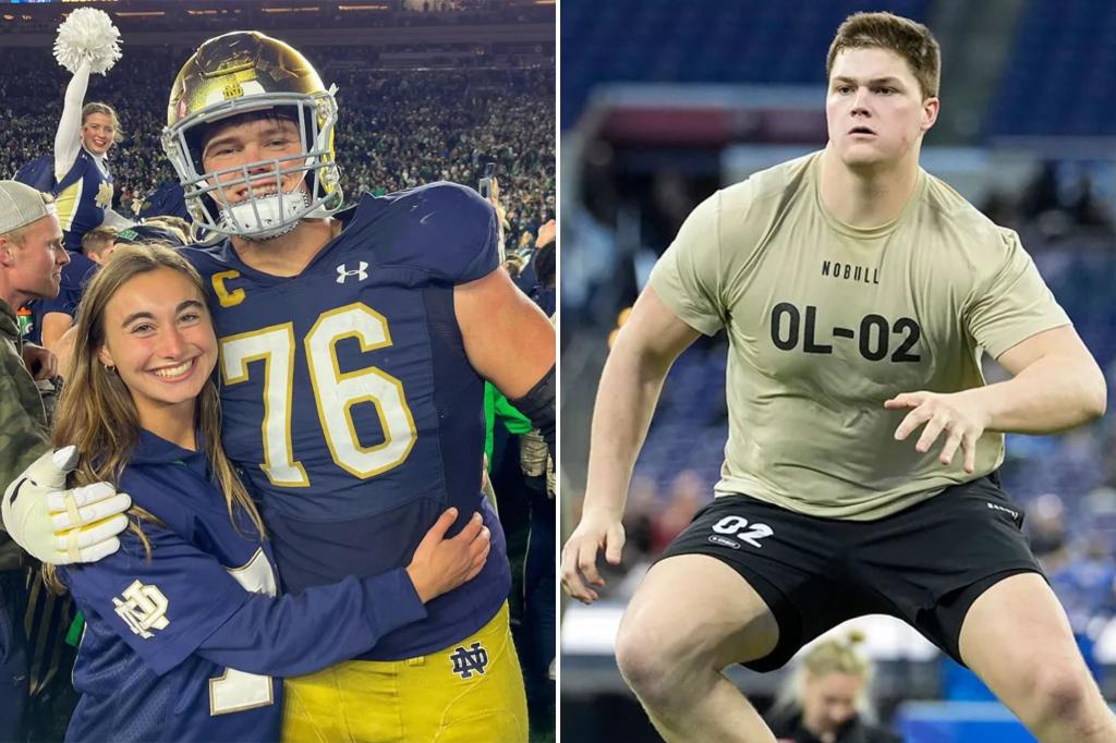 Emilie Meyer is dating Notre Dame offensive lineman Joe Alt.