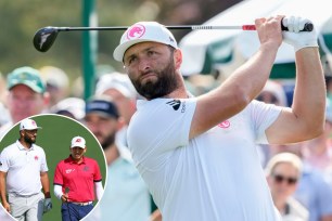 Jon Rahm at the Masters