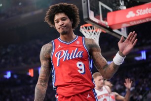 Sixers guard Kelly Oubre Jr. was involved in a car accident after Philadelphia’s Game 2 loss to the Knicks on Monday night, according to the Philadelphia Police Department. 