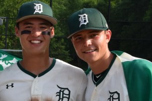 Anthony Volpe (left), was teammates with Jack Leiter while they played for Delbarton High in N.J.