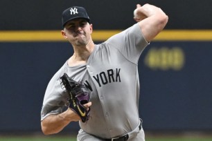 Carlos Rodon allowed just one run in six innings in the Yankees' 15-3 blowout win over the Brewers.