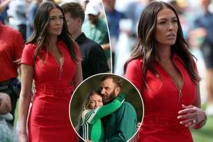 Paulina Gretzky stuns in vibrant red dress at 2024 Masters