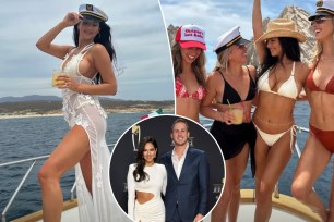 Christen Harper parties with pals on bachelorette trip before wedding to Jared Goff