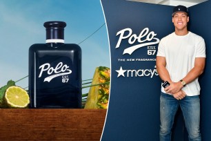 Image of Aaron Judge and Polo Ralph Lauren fragrance