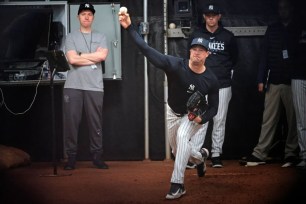 gerrit cole catch yankees rehab