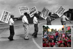 collage of labor groups