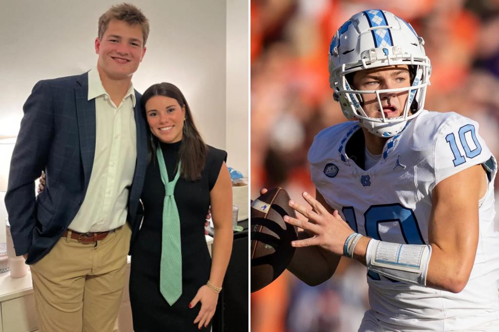 Ann Micheal Hudson is dating North Carolina quarterback Drake Maye. 