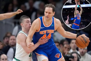 Bojan Bogdanovic scored 14 points in 25 minutes for the Knicks on Thursday.