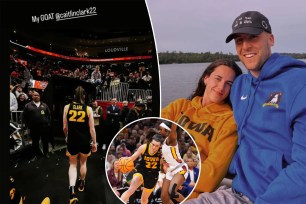 Caitlin Clark’s boyfriend, Connor McCaffery, sent her a sweet message after the Iowa star point guard and the Hawkeyes came up short to the South Carolina Gamecocks in Sunday's NCAA Women's Championship game. 