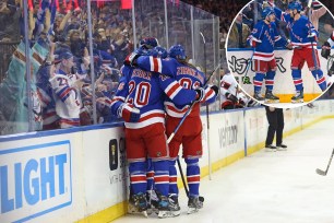 The Rangers' victory over the Senators on Monday clinched the Presidents' Trophy.