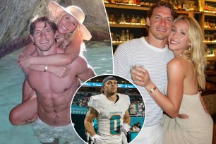 Braxton Berrios vacations with girlfriend Alix Earle after re-signing with Dolphins