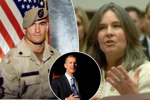 Mary Tillman talks about her son Army Ranger Pat Tillman's death, during a House Oversight and Government Reform Committee hearing on the Army's misleading information regarding the death of Pat Tillman and the enemy's capture of Jessica Lynch, in Washington on April 24, 2007. 