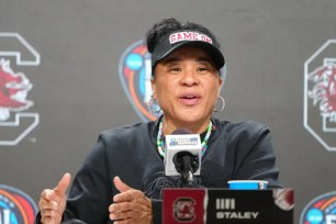 Dawn Staley gives support to transgender women playing women's sports ahead of NCAA Final
