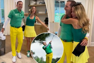 Sergio Garcia and wife Angela are 'Masters ready' with bold matching outfits