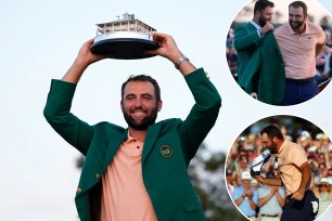 Scottie Scheffler won the Masters on Sunday for his second title at the tournament in three years.