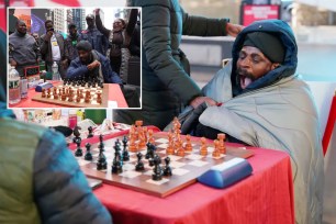 Nigerian chess whiz stays up more than 50 hours playing in Times Square to break world record