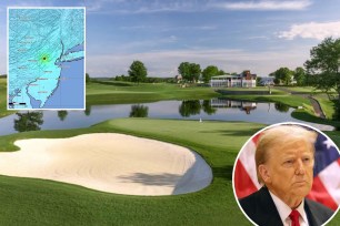 Trump National Golf Course in Bedminster, New Jersey was at the epicenter of the 4.8 magnitude that rattled New York City. 