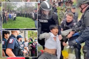 arrests at protests on campus