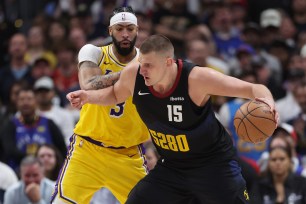 The Lakers have had trouble slowing Nikola Jokic don in their first-round series.