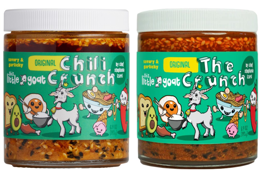 Side by side of This Little Goat Chili Crunch and The Crunch. 
