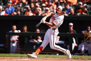 Jackson Holliday #7 of the Baltimore Orioles.