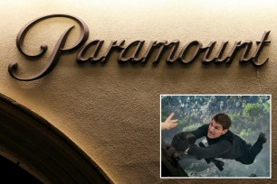 Tom Cruise in Mission: Impossible and Paramount sign