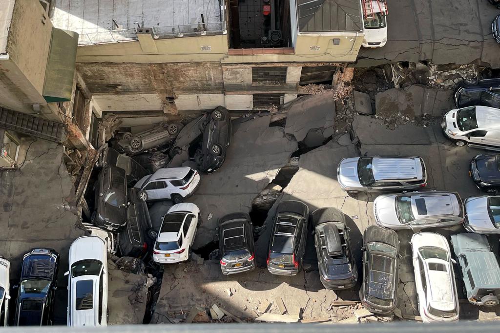 PARKING GARAGE COLLAPSE.