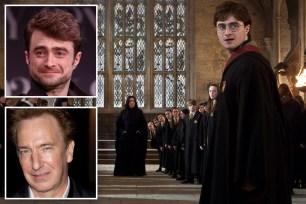 Daniel Radcliffe revealed Thursday that he once believed that Alan Rickman, who played the sinister potions master Severus Snape in the "Harry Potter" franchise, actually hated him.