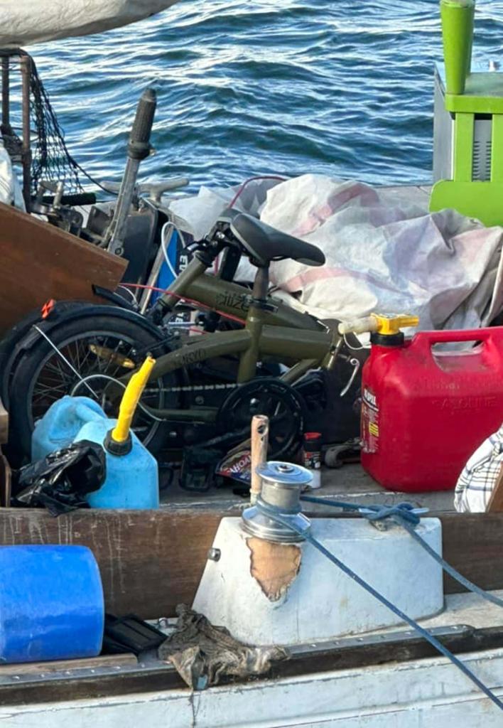 This image shows items stolen by pirates in the Oakland-Alameda Estuary. 