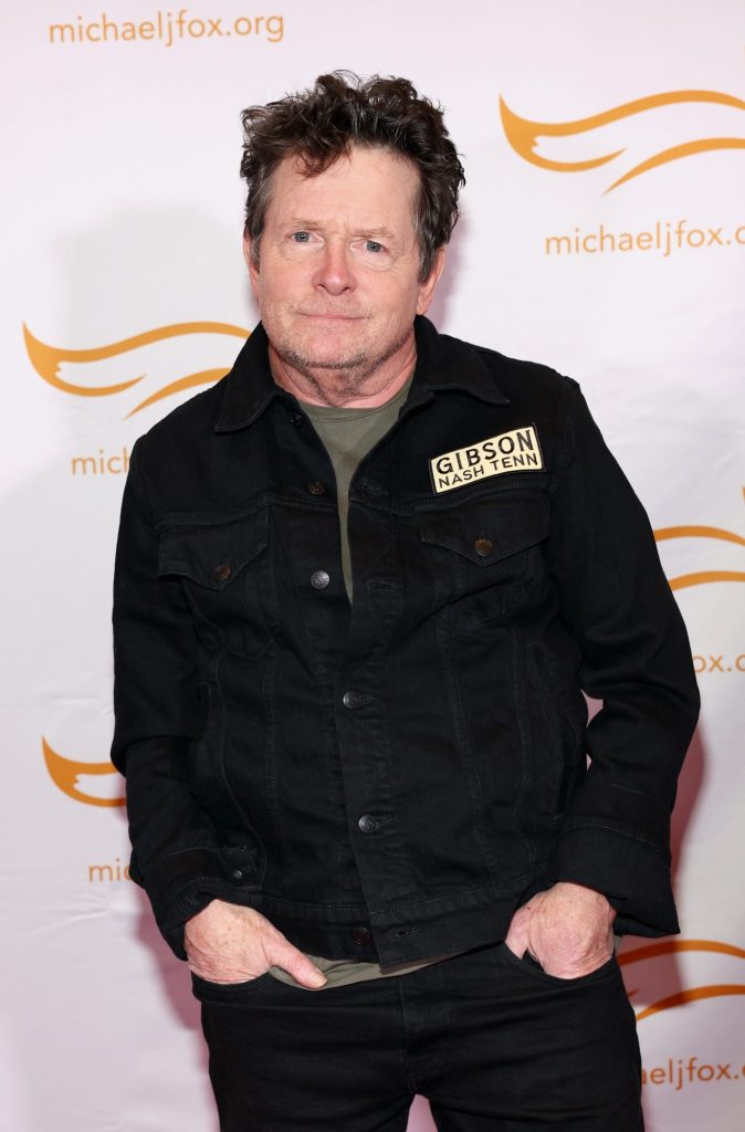 Michael J. Fox in a black jacket at 'A Country Thing Happened On The Way To Cure Parkinson's' benefit event in Nashville, Tennessee