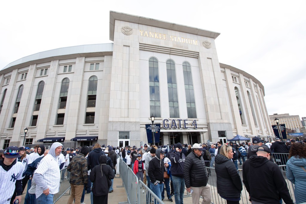 Pre game happiness around Yankee Stadium in the Bronx, NY on April 5, 2024.

