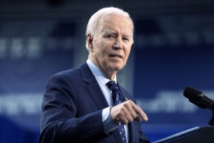 President Joe Biden delivers remarks on student loan debt at Madison College, Monday, April 8, 2024, in Madison, Wisconsin.