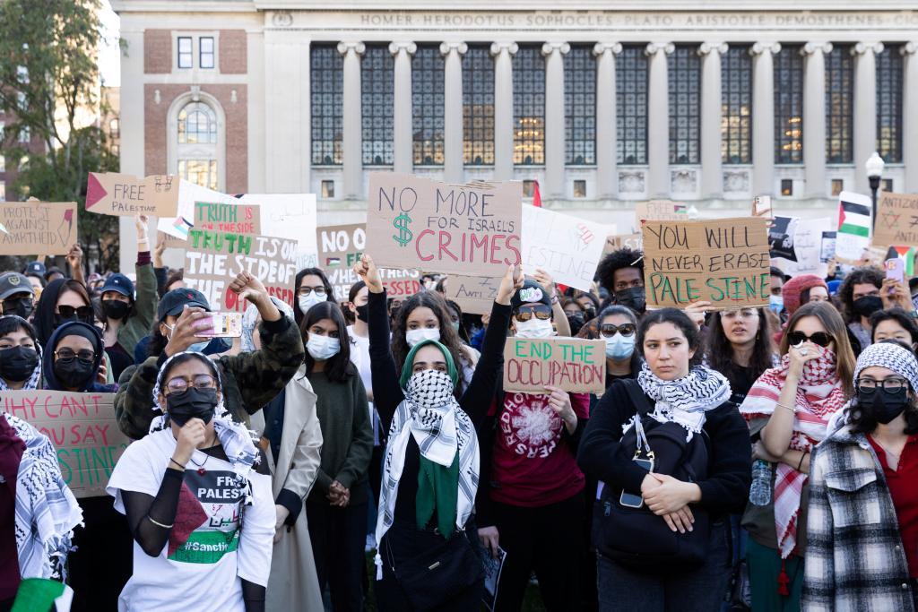 Shafik acknowledged that "trying to reconcile the free speech rights of those who wanted to protest and the rights of Jewish students to be in an environment free of discrimination and harassment has been the central challenge on our campus."