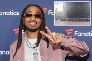 American rapper Quavo performed for a mere handful of fans at a recent concert, sparking a wild conspiracy theory that his music rival was responsible for the poor turnout.