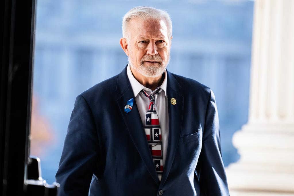 Randy Weber, R-Texas, arrives to the U.S. Capitol for the last votes of the week on Friday, November 3, 2023.