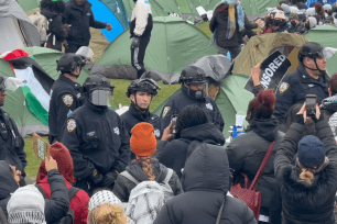 NYPD cops in riot gear swarmed Columbia University on Thursday afternoon and began arresting dozens of anti-Israel protesters after the school’s president made the bombshell decision to clear the campus.