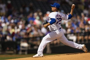 Javier Assad #72 of the Chicago Cubs