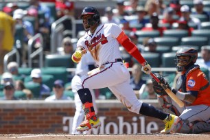 Ronald Acuna Jr. and the Braves bring their offensive fireworks to Houston Monday night.