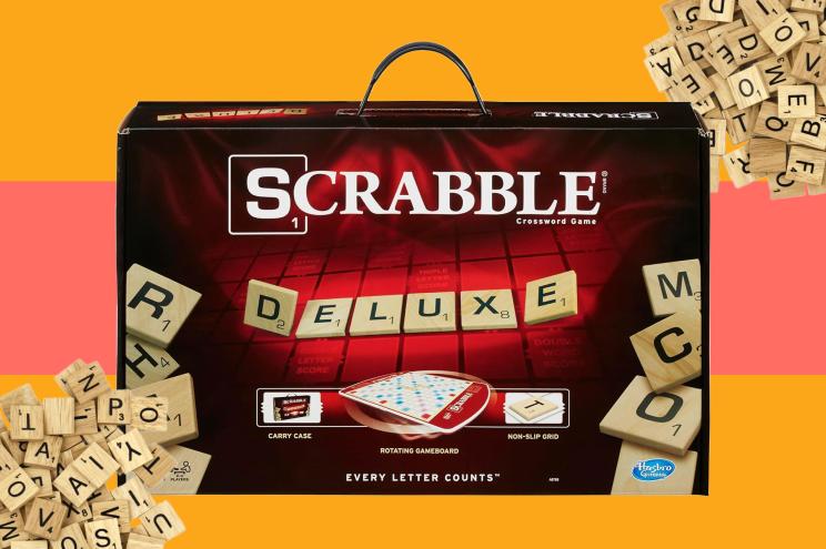 A box of Scrabble game
