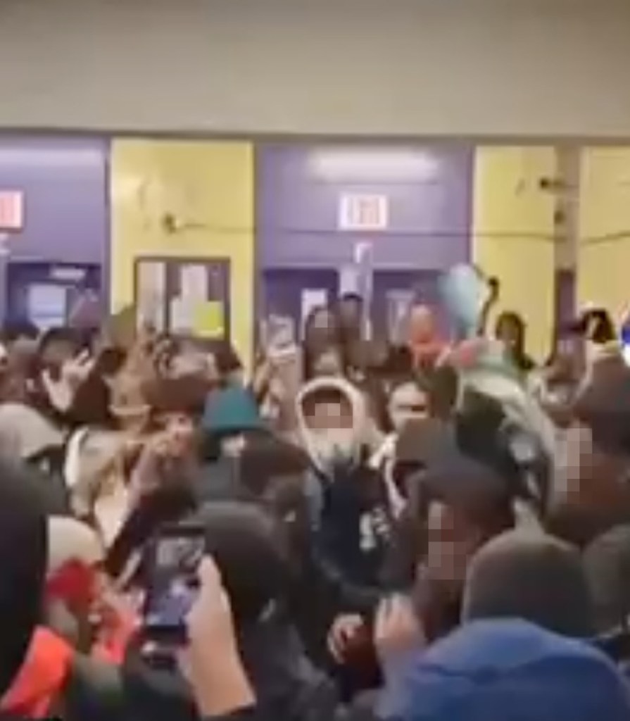 A rally in the halls of Hillcrest High School after students found out a teacher was involved in a pro-Israel rally.