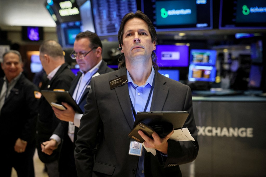 New York Stock Exchange trader