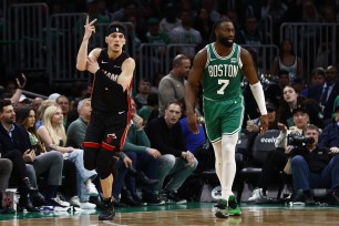 Tyler Herro hit six 3-pointers and finished with a team-high 24 points in Miami's Game 2 upset of the Celtics.
