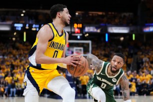 Tyrese Haliburton's Game 3 heroics left Damian Lillard and the Bucks wounded.