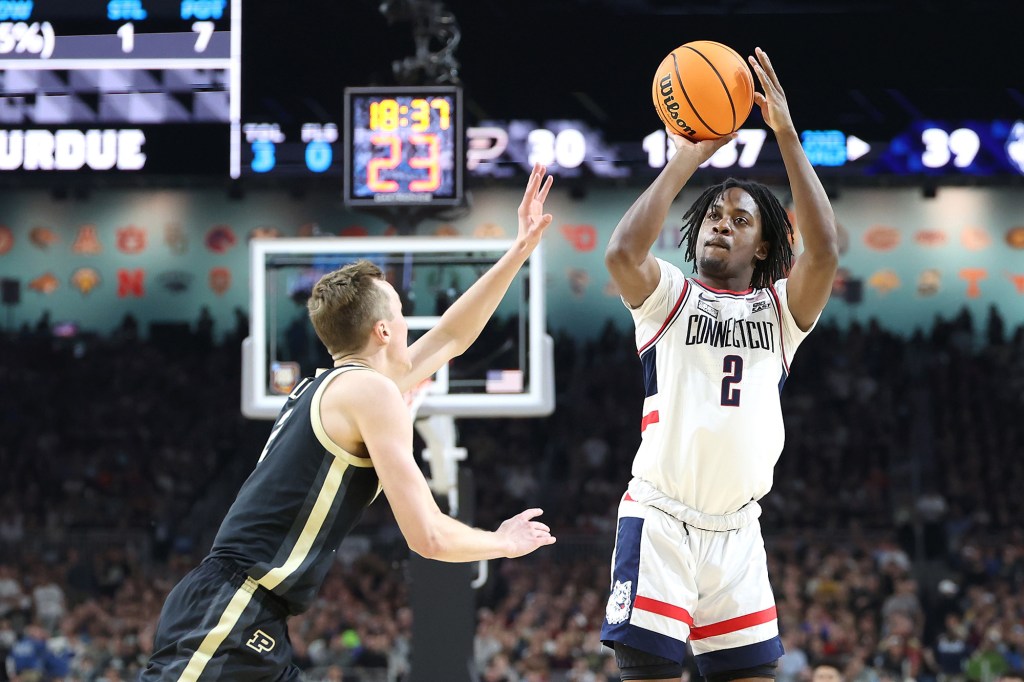 Tristen Newton led UConn with 20 points in their win Monday.