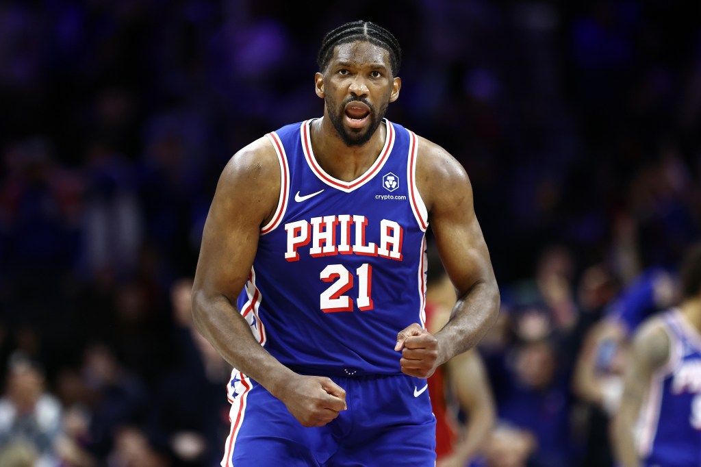 Joel Embiid and the 76ers will face the Knicks in the first round of the NBA playoffs.